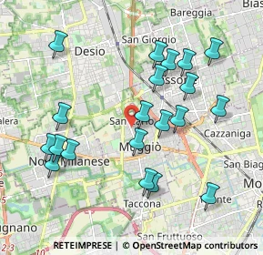 Mappa Via Trieste, 20834 Muggiò MB, Italia (2.016)