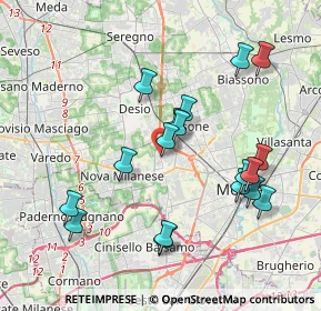 Mappa Via Trieste, 20834 Muggiò MB, Italia (3.85056)