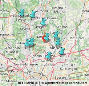 Mappa Via Trieste, 20834 Muggiò MB, Italia (6.01364)