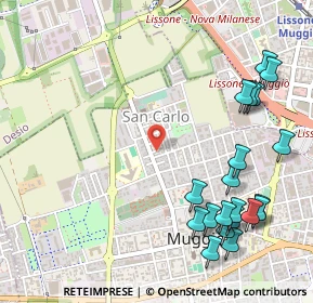 Mappa Via Trieste, 20834 Muggiò MB, Italia (0.6625)