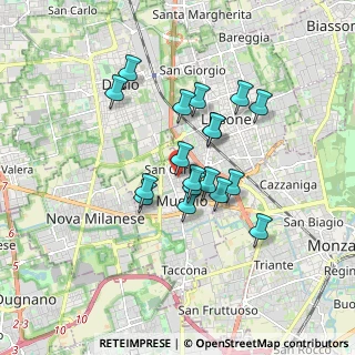 Mappa Via Trieste, 20835 Muggiò MB, Italia (1.37167)
