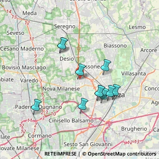 Mappa Via Trieste, 20835 Muggiò MB, Italia (3.38727)