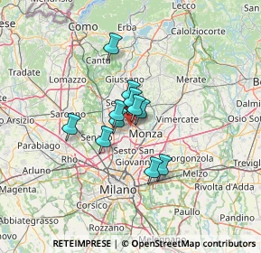 Mappa Via Trieste, 20835 Muggiò MB, Italia (8.06273)
