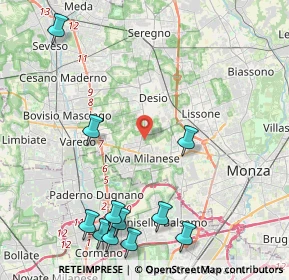 Mappa Via Val D'Ossola, 20834 Nova Milanese MB, Italia (5.46818)