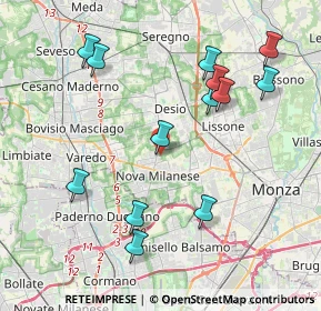 Mappa Via Val D'Ossola, 20834 Nova Milanese MB, Italia (4.26846)