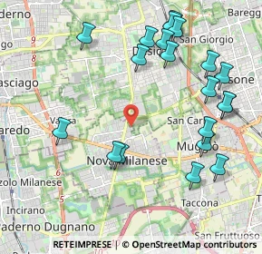 Mappa Via Val D'Ossola, 20834 Nova Milanese MB, Italia (2.3455)