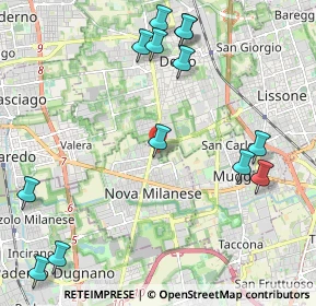 Mappa Via Val D'Ossola, 20834 Nova Milanese MB, Italia (2.58692)