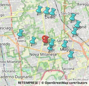Mappa Via Val D'Ossola, 20834 Nova Milanese MB, Italia (1.92538)