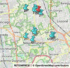 Mappa Via Val D'Ossola, 20834 Nova Milanese MB, Italia (1.78538)