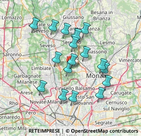 Mappa Via Val D'Ossola, 20834 Nova Milanese MB, Italia (6.40778)