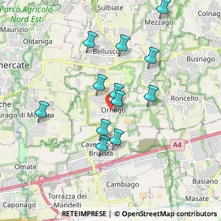 Mappa Piazza Martiri, 20876 Ornago MB, Italia (1.73)