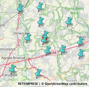 Mappa Piazza Martiri, 20876 Ornago MB, Italia (4.34615)