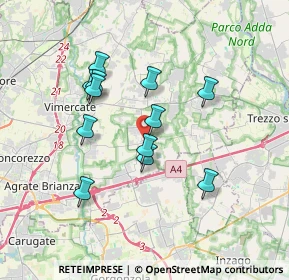 Mappa Piazza Martiri, 20876 Ornago MB, Italia (3.07917)