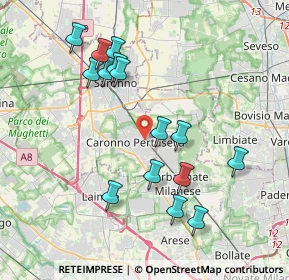 Mappa Piazza Pertini, 21042 Caronno Pertusella VA, Italia (3.86133)