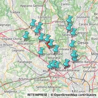 Mappa Piazza Sandro Pertini, 21042 Caronno Pertusella VA, Italia (7.0095)