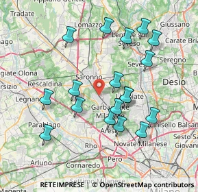 Mappa Piazza Pertini, 21042 Caronno Pertusella VA, Italia (7.355)