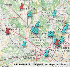 Mappa Piazza Sandro Pertini, 21042 Caronno Pertusella VA, Italia (8.864)