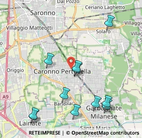 Mappa Piazza Pertini, 21042 Caronno Pertusella VA, Italia (2.33273)