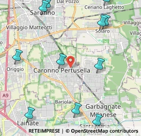 Mappa Piazza Pertini, 21042 Caronno Pertusella VA, Italia (2.84273)