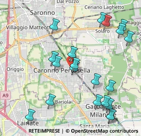 Mappa Piazza Sandro Pertini, 21042 Caronno Pertusella VA, Italia (2.3685)