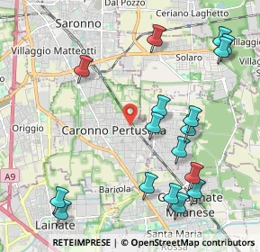 Mappa Piazza Pertini, 21042 Caronno Pertusella VA, Italia (2.45529)