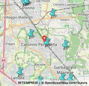 Mappa Piazza Sandro Pertini, 21042 Caronno Pertusella VA, Italia (2.9875)