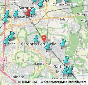 Mappa Piazza Pertini, 21042 Caronno Pertusella VA, Italia (2.97579)