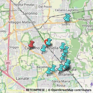 Mappa Piazza Pertini, 21042 Caronno Pertusella VA, Italia (2.0845)