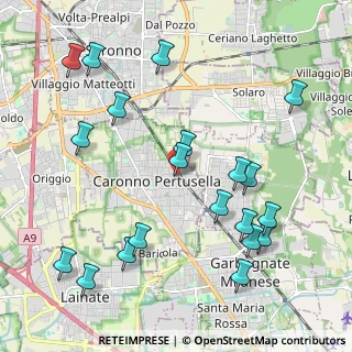Mappa Piazza Pertini, 21042 Caronno Pertusella VA, Italia (2.3895)