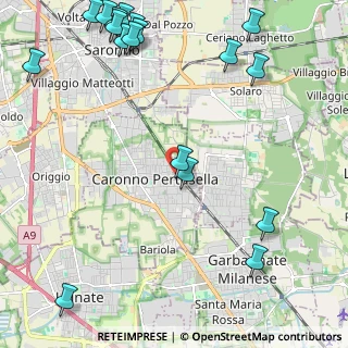 Mappa Piazza Pertini, 21042 Caronno Pertusella VA, Italia (3.11333)