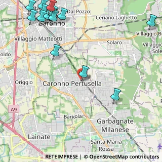 Mappa Piazza Pertini, 21042 Caronno Pertusella VA, Italia (3.29667)