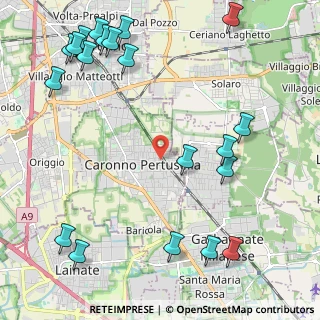 Mappa Piazza Pertini, 21042 Caronno Pertusella VA, Italia (2.9635)