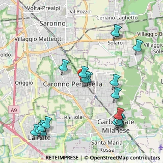 Mappa Piazza Pertini, 21042 Caronno Pertusella VA, Italia (2.48778)