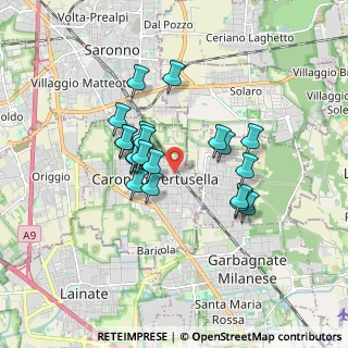Mappa Piazza Sandro Pertini, 21042 Caronno Pertusella VA, Italia (1.3935)