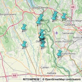 Mappa 28047 Oleggio NO, Italia (5.75)