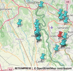 Mappa 28047 Oleggio NO, Italia (8.0855)