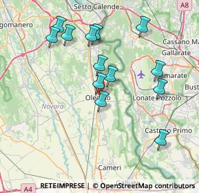 Mappa 28047 Oleggio NO, Italia (7.41231)