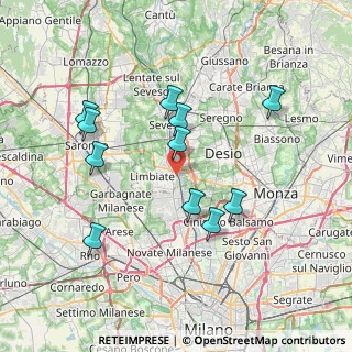 Mappa Via Libertà, 20814 Varedo MB, Italia (7.20455)