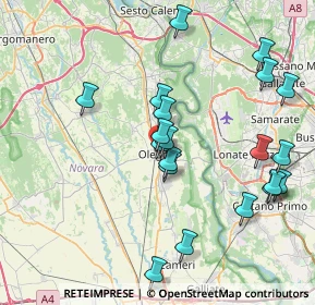 Mappa Via Enea Picchio, 28047 Oleggio NO, Italia (8.1925)