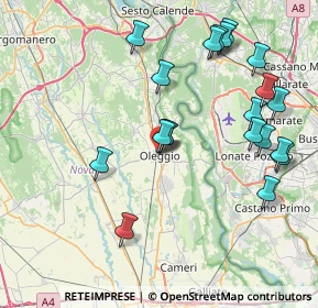 Mappa Via Enea Picchio, 28047 Oleggio NO, Italia (8.591)