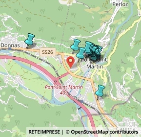 Mappa Via Circonvallazione, 11026 Pont-saint-martin AO, Italia (0.6535)