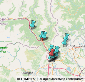 Mappa Via Circonvallazione, 11026 Pont-saint-martin AO, Italia (12.5515)