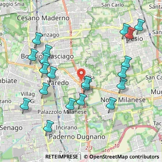 Mappa Superstrada Milano - Meda - Lentate, 20814 Varedo MB, Italia (2.336)