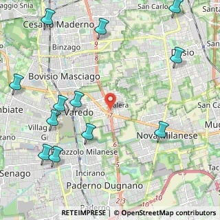 Mappa Superstrada Milano - Meda - Lentate, 20814 Varedo MB, Italia (2.865)