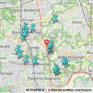 Mappa Via Circonvallazione, 20814 Varedo MB, Italia (2.091)