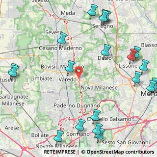 Mappa Superstrada Milano - Meda - Lentate, 20814 Varedo MB, Italia (6.147)