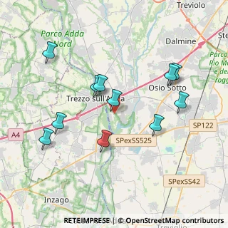 Mappa Corso Italia, 24042 Capriate San Gervasio BG, Italia (3.77545)