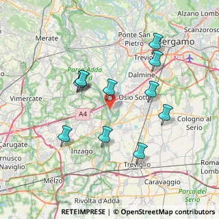 Mappa Corso Italia, 24042 Capriate San Gervasio BG, Italia (7.08273)