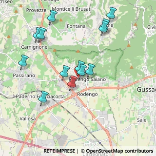 Mappa Via Leonardo Da Vinci, 25050 Rodengo-Saiano BS, Italia (2.01385)