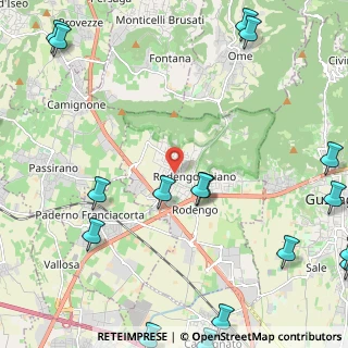 Mappa Via Leonardo Da Vinci, 25050 Rodengo-Saiano BS, Italia (3.62)